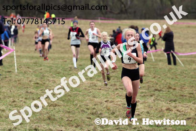 Junior womens 2018 Northern Cross Country Champs., Harewood House, Leeds. Photo: David T. Hewitson/Sports for All Pics